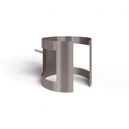 Держатель трубы D150 (саморез) RAL8017