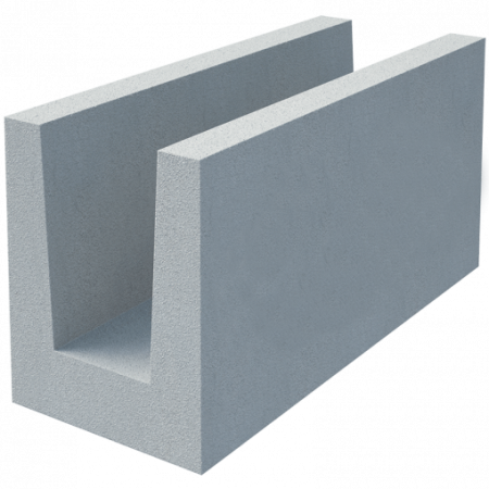 Газобетонный U-образный блок Build stone D500 500х200х250