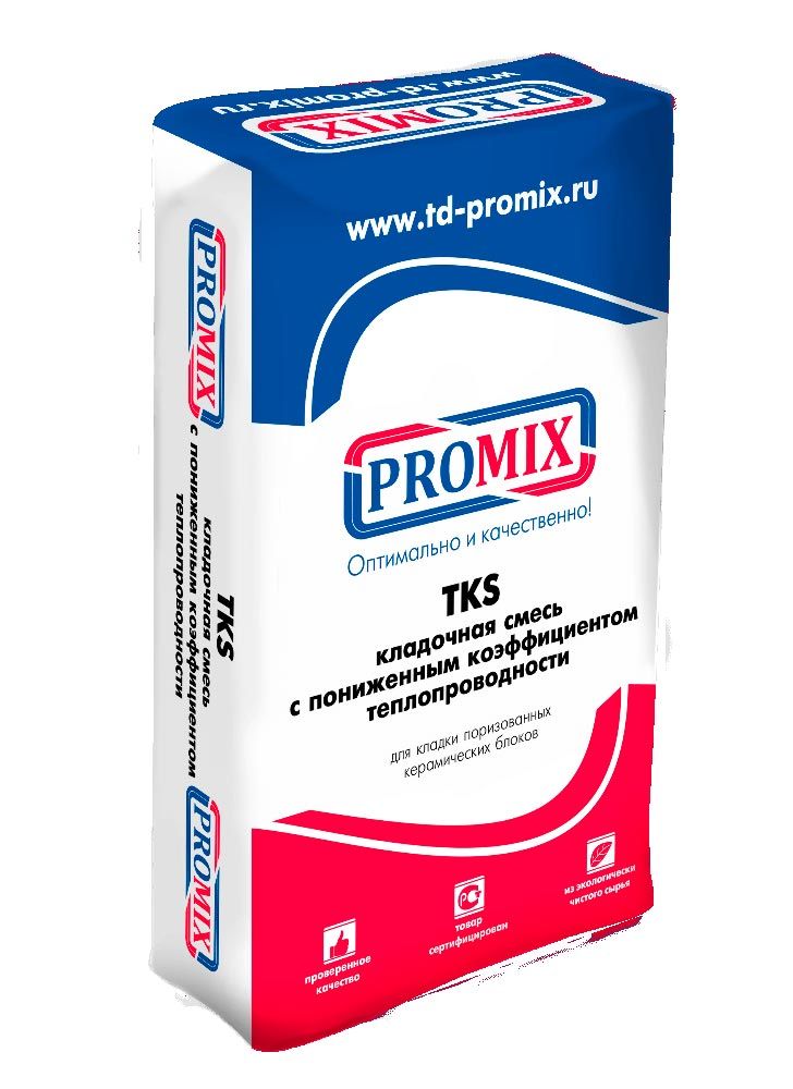 Теплоизоляционный кладочный раствор Promix TKS 201 серый 25 кг