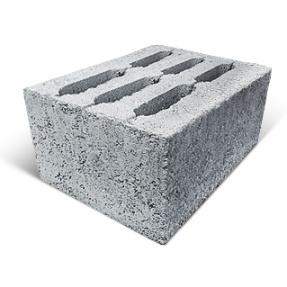 Блок керамзитобетонный 6-х пустотный Стройтекс 390 х 190 х 188