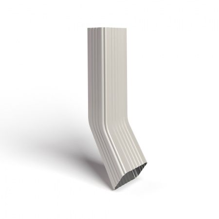 Труба водосточная 76х102х3000 с коленом RAL9010